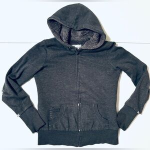 KIRRA Med Pullover Jacket Womens/Teens Hoodie Full Zip Distressed w/Pockets Cozy